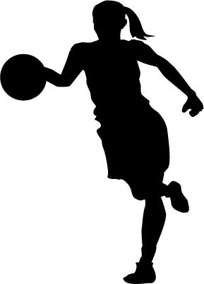 289x403 Collection Of 'girls Basketball Silhouette' Download More Than