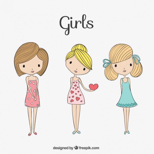 626x626 Cute Girls Vector Free Download