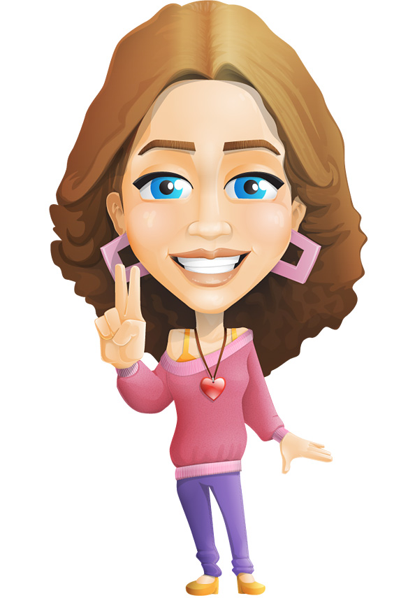 594x855 Girl Vector Character