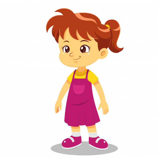 626x626 Girl Cartoon Vector Premium Download