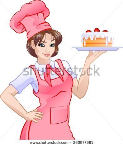 Woman Chef Stock Vectors Vector Clip Art Shutterstock Pastry 395x470 Woman Chef Stock Vectors Vector Clip Art Shutterstock Pastry