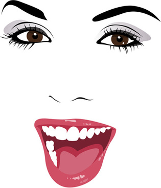 Girl Face Vector Free Vector Download 315x368 Girl Face Vector Free Vector Download