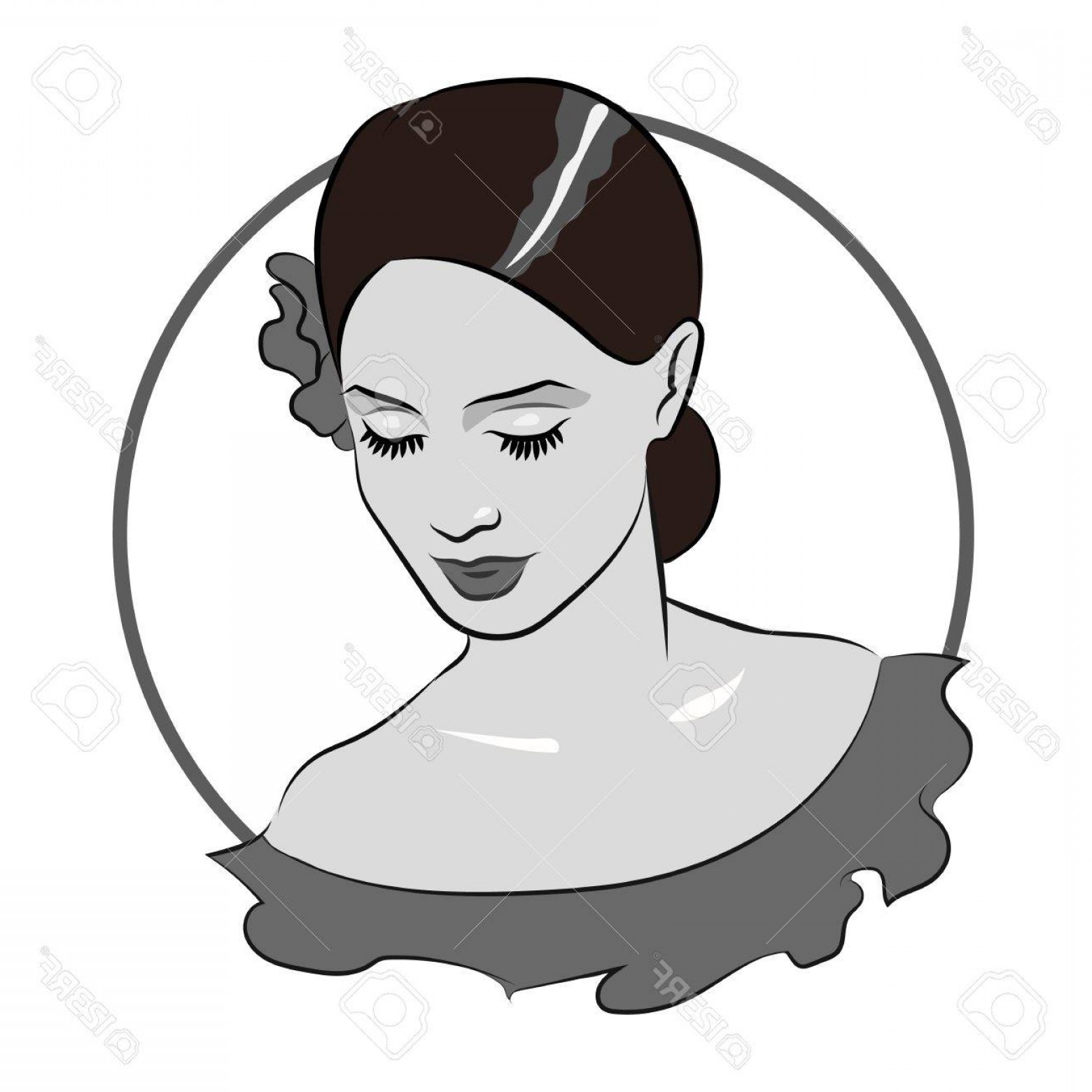 Photostock Vector Beautiful Girl Face Soidergi 1560x1560 Photostock Vector Beautiful Girl Face Soidergi
