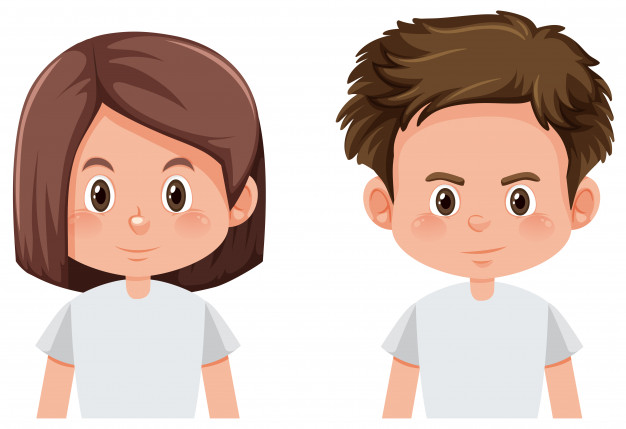 Boy And Girl Face Vector Free Download 626x429 Boy And Girl Face Vector Free Download