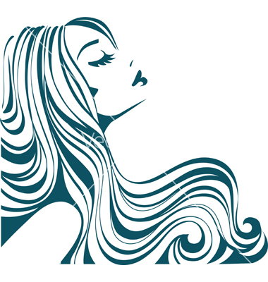 380x400 Girl With Long Hair Vector Art On We Heart It