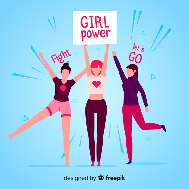 626x626 Girl Power Vector Free Download