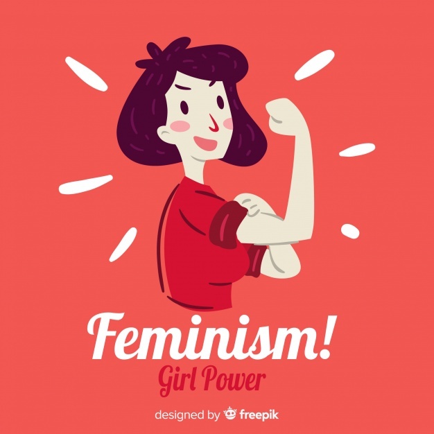 626x626 Girl Power Background Vector Free Download