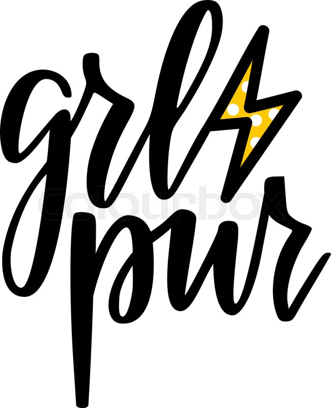 650x800 Girl Power Vector Feminist Inspiration Stock Vector Colourbox