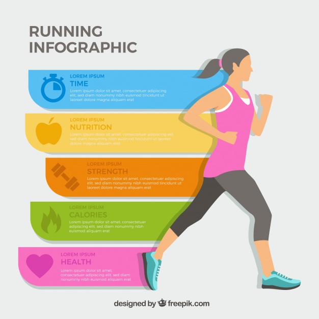 Infographic Of Girl Running Vector Free Download 626x626 Infographic Of Girl Running Vector Free Download