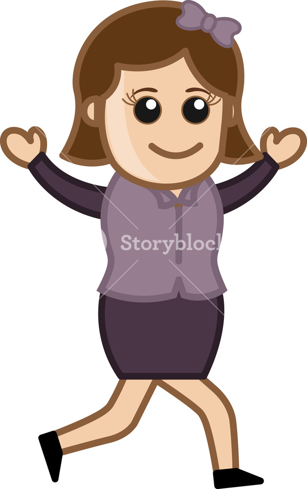 Cartoon Girl Running Vector Royalty Free Stock Image 628x1000 Cartoon Girl Running Vector Royalty Free Stock Image