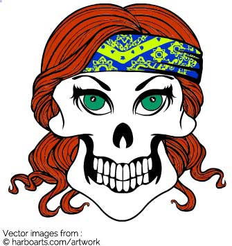 335x355 Download Biker Girl Skull