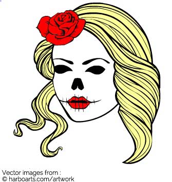 335x355 Download Girl Skull