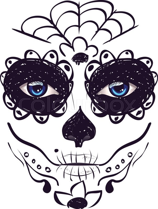 Download Girl Skull Vector at Vectorified.com | Collection of Girl ...