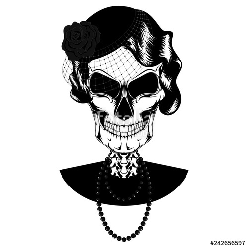 Download Girl Skull Vector at Vectorified.com | Collection of Girl Skull Vector free for personal use