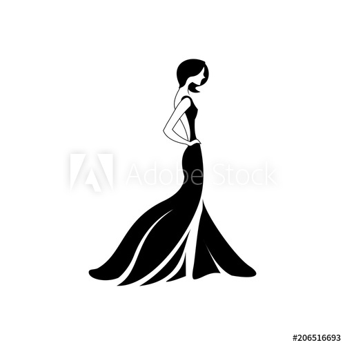 500x500 Fashion Girl Vector Template