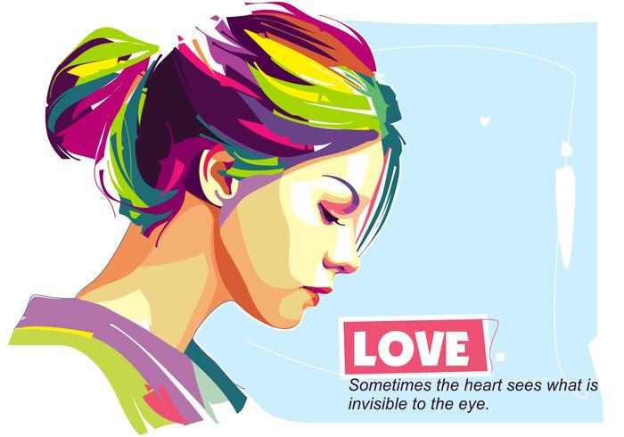 700x490 Girl Vector Popart Portrait