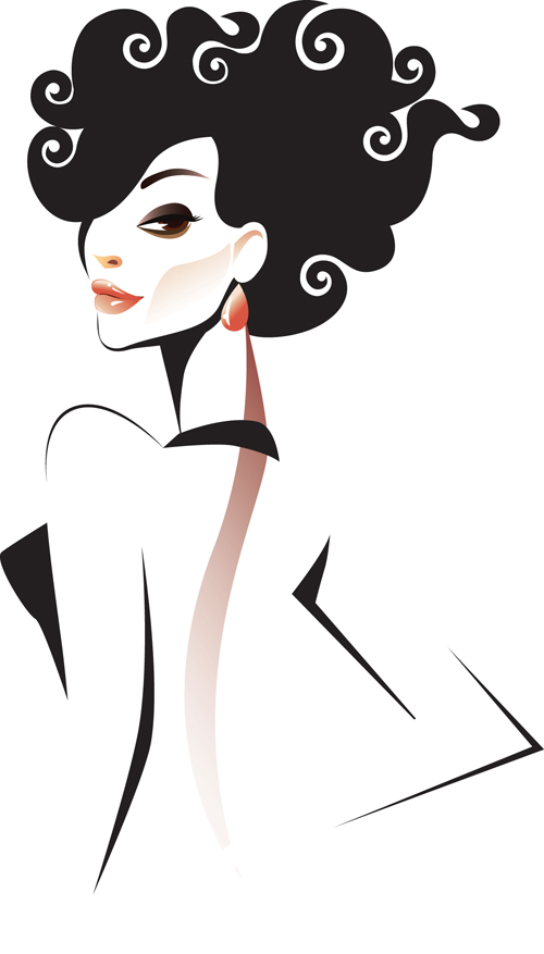 500x877 Set Of Fashion Girl Vector Graphic Free Download