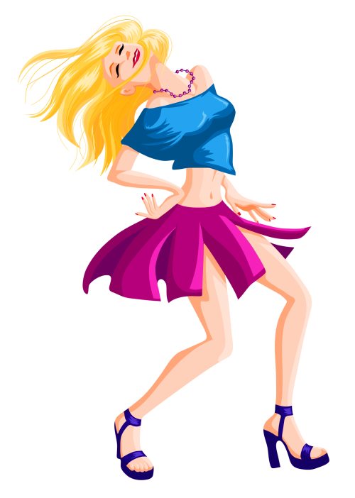 500x702 Dancing Girl Vector Png Transparent Image