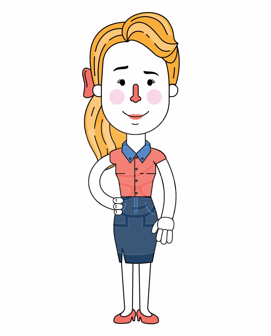 920x1141 Geometry Blonde Girl Vector Character Design Aka Caitlyn