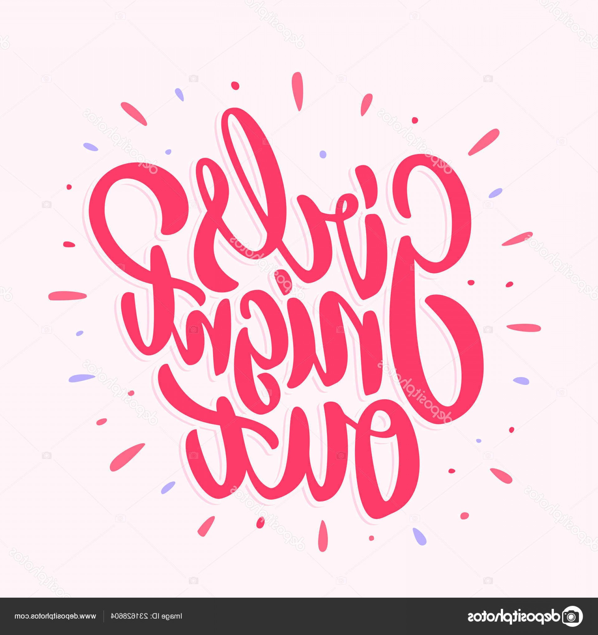 1920x2040 Stock Illustration Girls Night Out Bachelorette Party Catchsplace