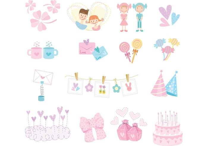 700x490 Cute Girly Vector Pack