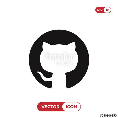500x500 Github Logo Vector Icon Stock Image And Royalty Free Vector