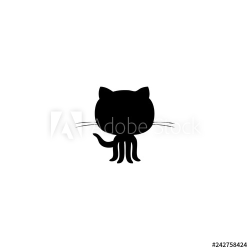500x500 Github Logo Icon Vector Github Logo Vector Graphic Illustration