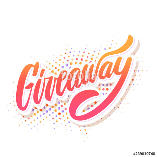 500x500 Giveaway Banner Lettering Stock Image And Royalty Free Vector