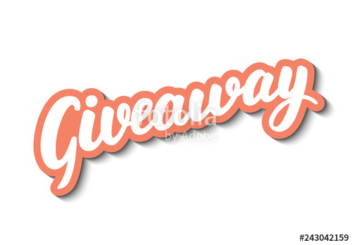 500x348 Giveaway Vector Lettering On White Background Hand Written Design