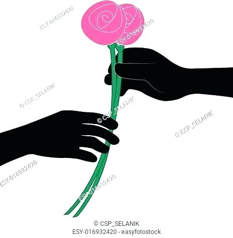 461x470 Giving Hands With Flowers For Love Vector