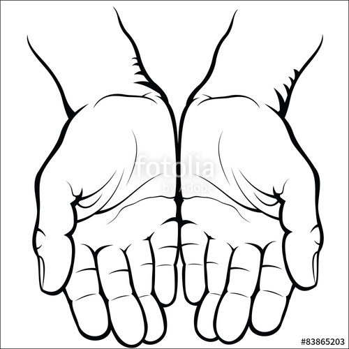 500x500 Empty Open Palms Stock Image And Royalty Free Vector