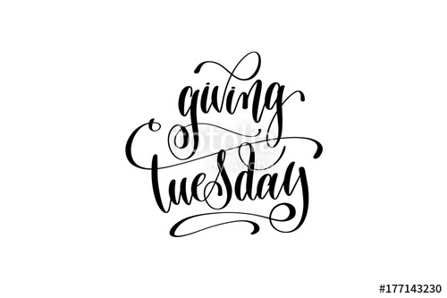 Giving Tuesday Hand Lettering Inscription To November Holiday De 500x333 Giving Tuesday Hand Lettering Inscription To November Holiday De