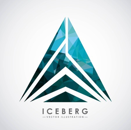 450x446 Iceberg Glacier Design, Vector Illustration Graphic Royalty Free