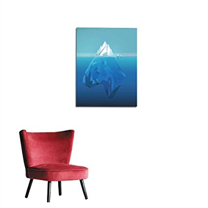 425x425 Wallpaper Iceberg Polygonal Illustration Sea Ice Berg