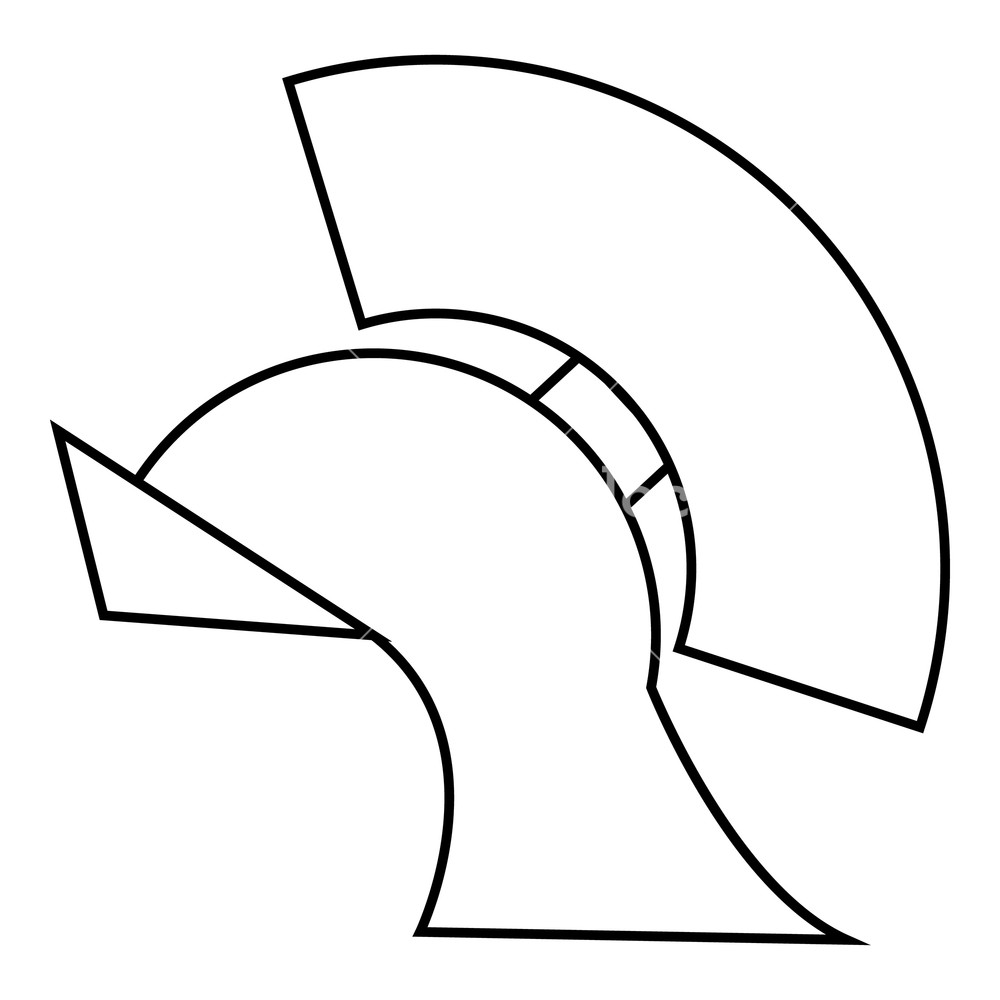 1000x1000 Gladiator Helmet Icon Outline Illustration Of Gladiator Helmet