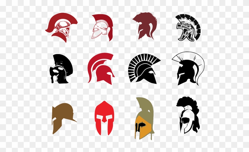 840x514 Spartan Helmet Vector Free