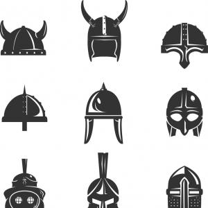 300x300 Face Of Roman Warrior In Battle Helmet Vector Clipart Soidergi