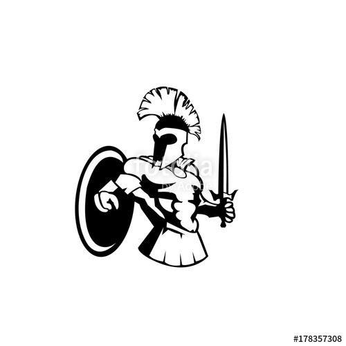 500x500 Sparta Gladiator Vector Stock Image And Royalty Free Vector