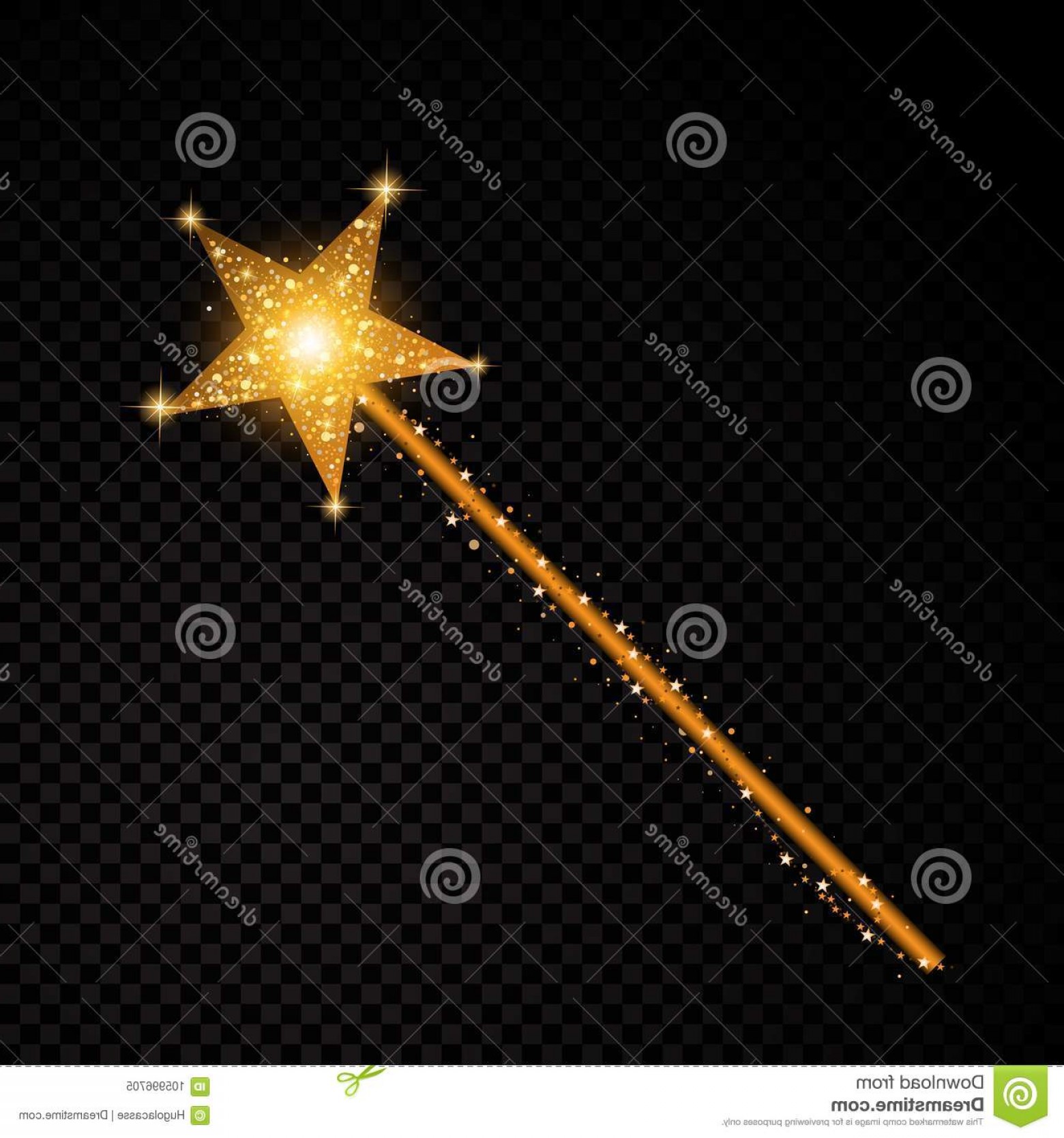 1560x1668 Gold Glittering Magic Stick Star Dust Trail Sparkling Particles