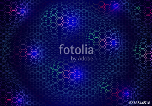 Abstract Technical Background Of Spheres And Hexagons Perspective 500x349 Abstract Technical Background Of Spheres And Hexagons Perspective