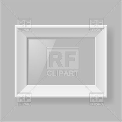 Blank White Picture Frame With Glare Vector Image Of Borders 400x400 Blank White Picture Frame With Glare Vector Image Of Borders