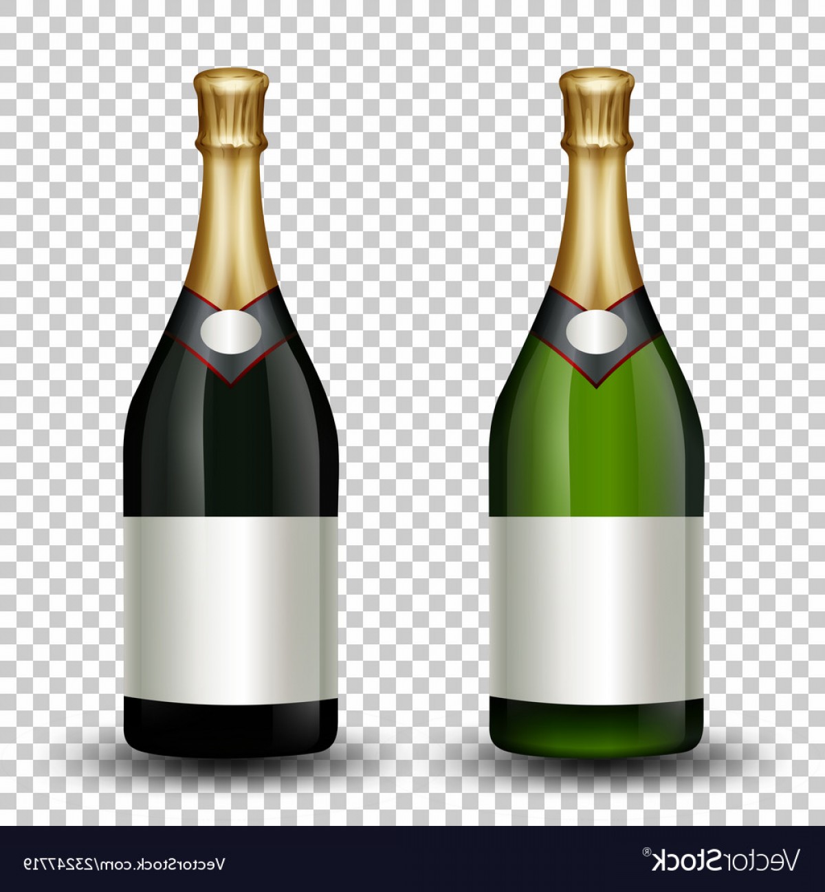 1200x1296 Set Of Different Champagne Bottle Vector Catchsplace