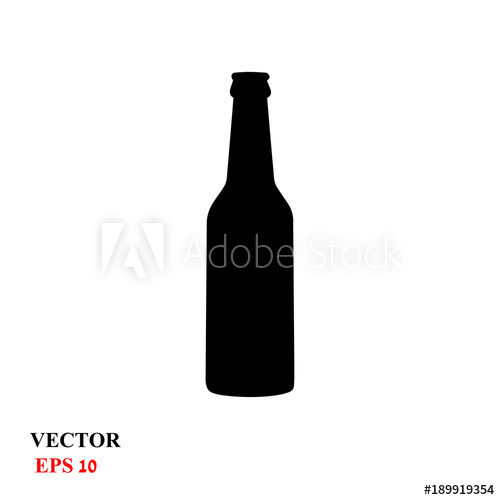 500x500 Beer Glass Bottle Vector Illustration