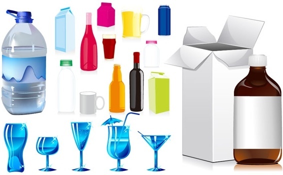 566x350 Bottle Free Vector Download