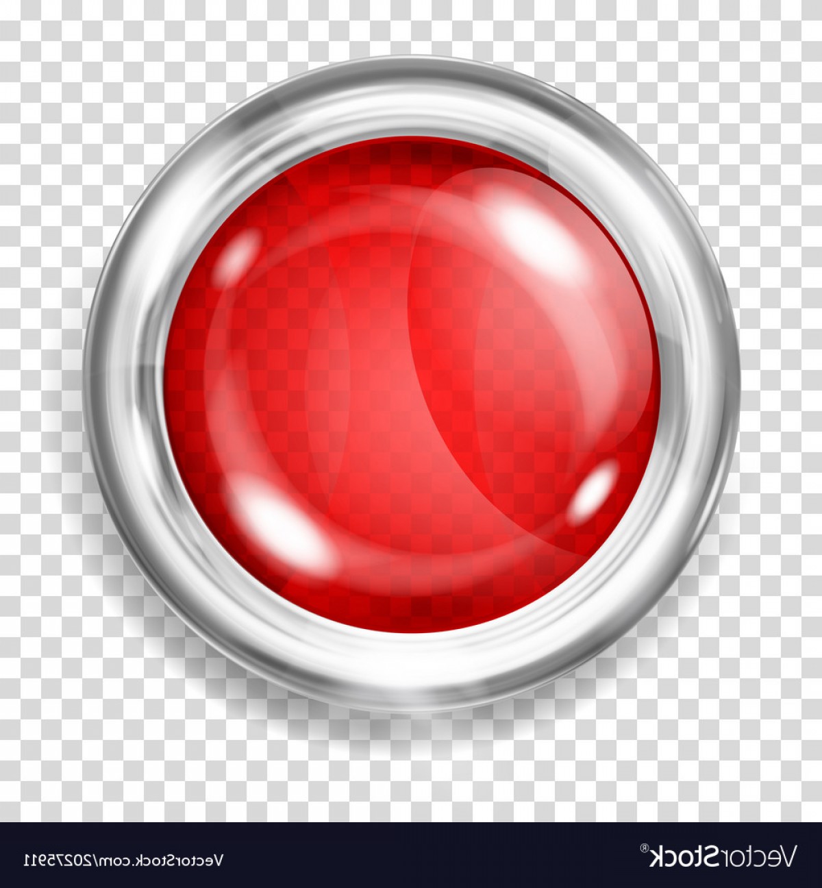 1200x1296 Red Transparent Glass Button Vector Hoodamathrun