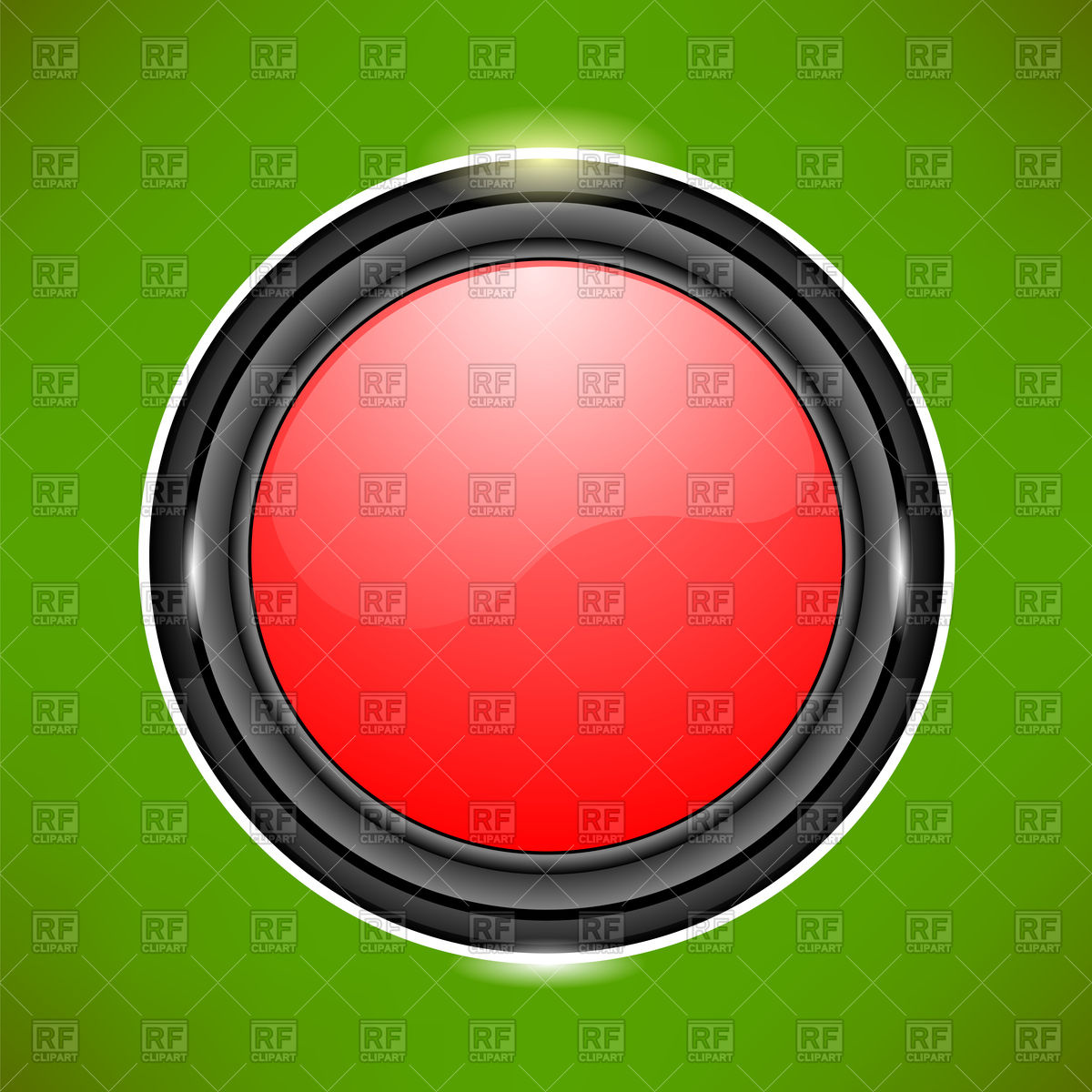 1200x1200 Red Glass Button Vector Image Of Icons And Emblems