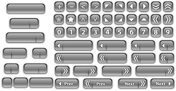 568x294 Vector Glass Buttons