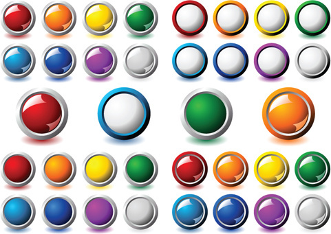 481x341 Vector Glass Button Free Vector Download