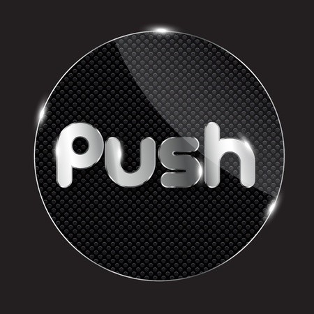 450x450 Glass Button, Vector Illustration Royalty Free Vector Graphics