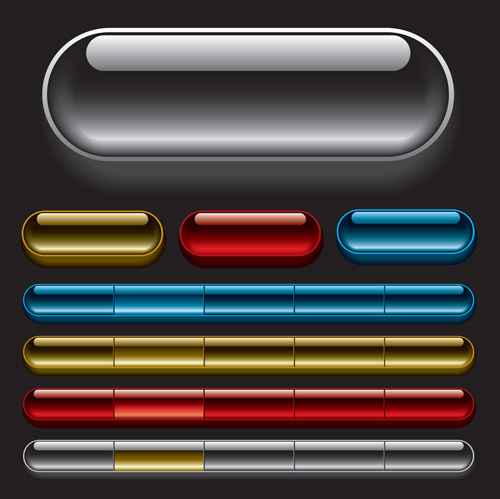 500x499 Elements Of Glass Web Buttons Vector Free Download